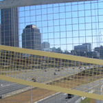 Direct Metals Welded Wire Mesh On A Bridge Going Over A Highway